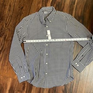 Men’s American Apparel Black/White Gingham check Button down - Small